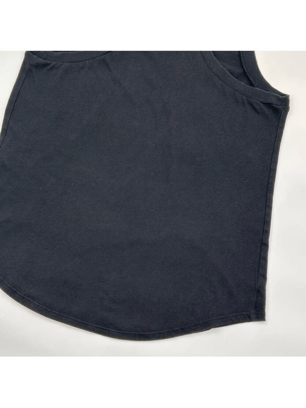 Victoria's Secret PINK Black Sequin Logo Racerback Tank Top Small - Picture 10 of 11